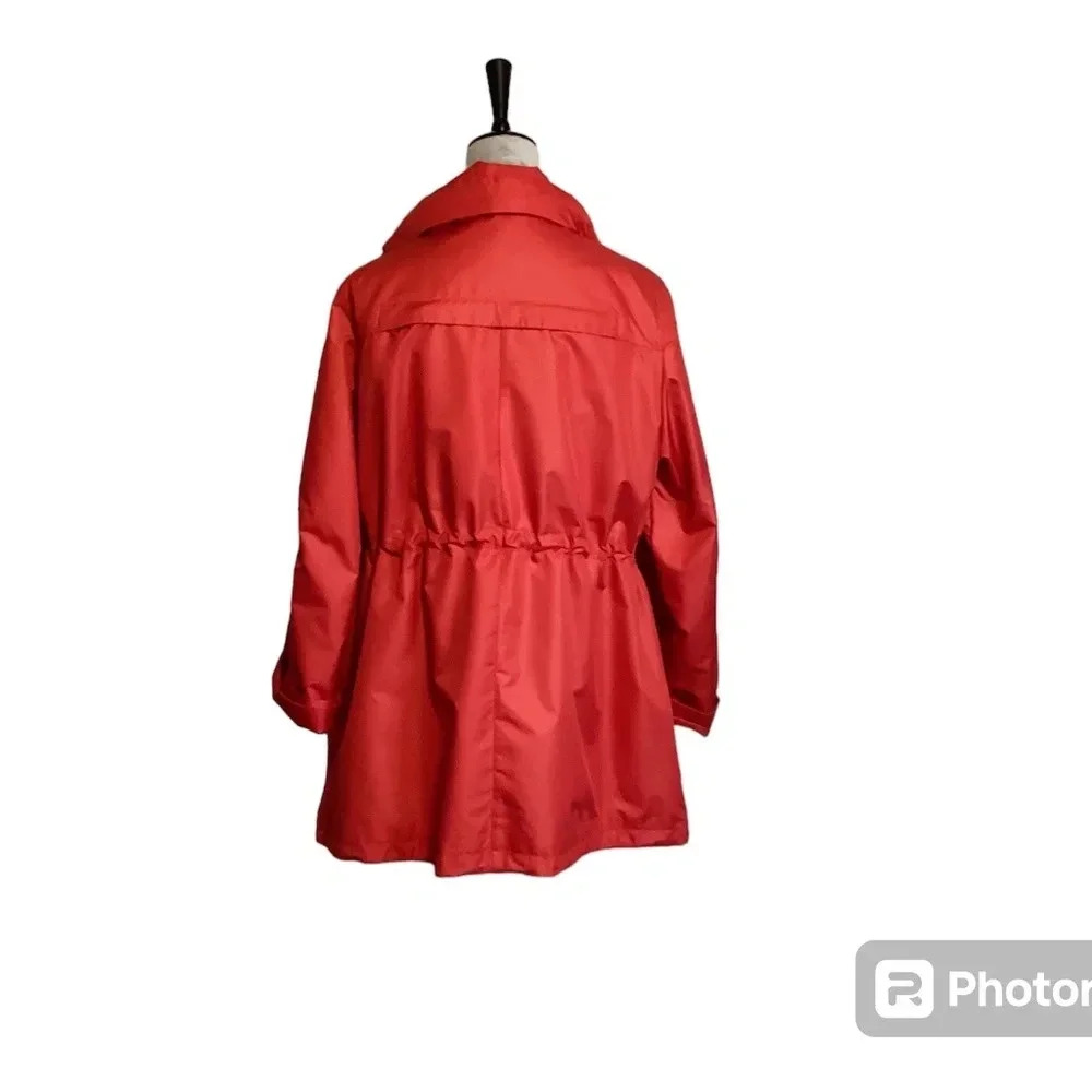 Centigrade outerwear SZ L red windbreaker hooded classic lightweight #509 - Picture 4 of 9